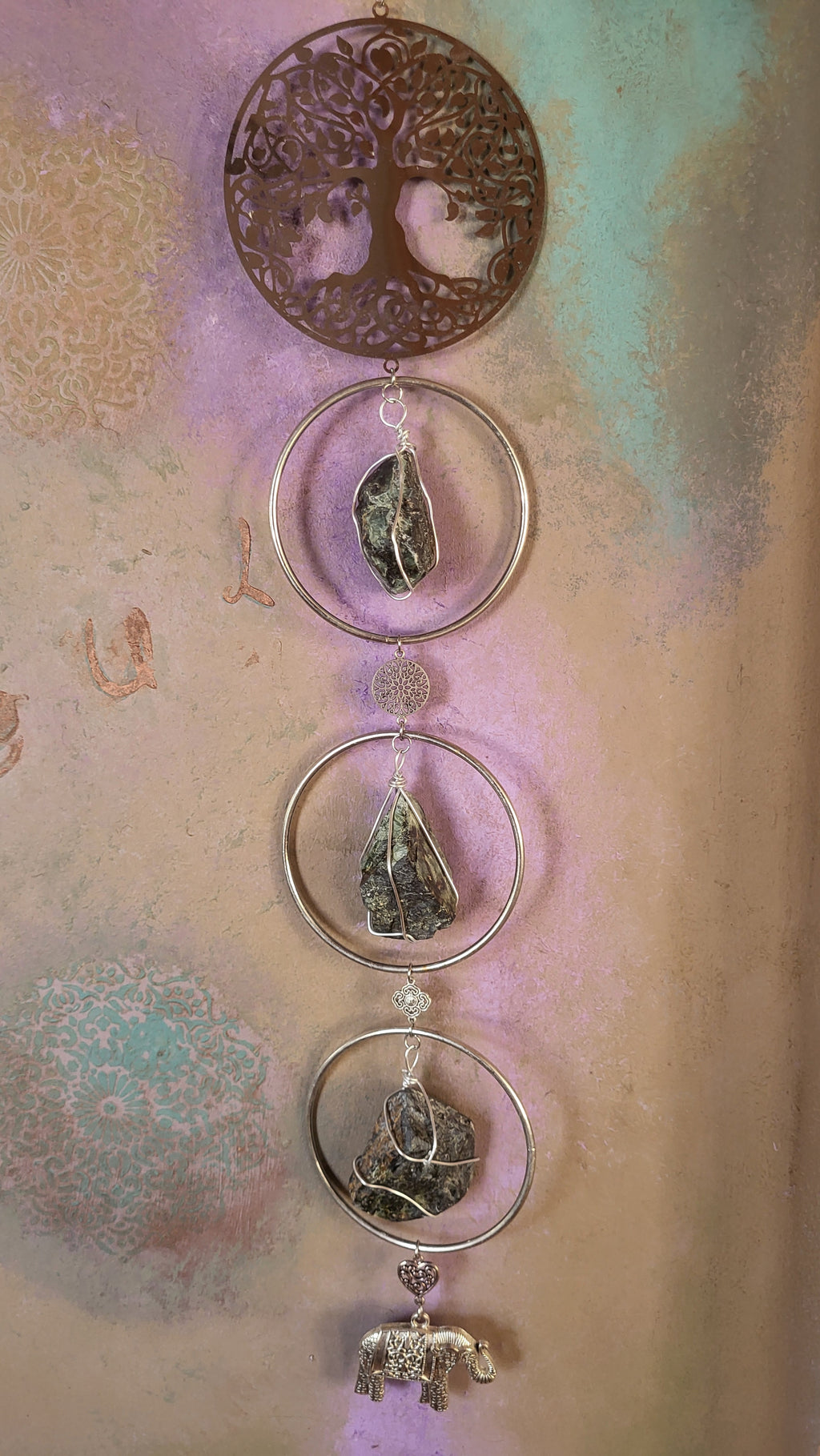 Meditation Circles - Tree of life / silver color/