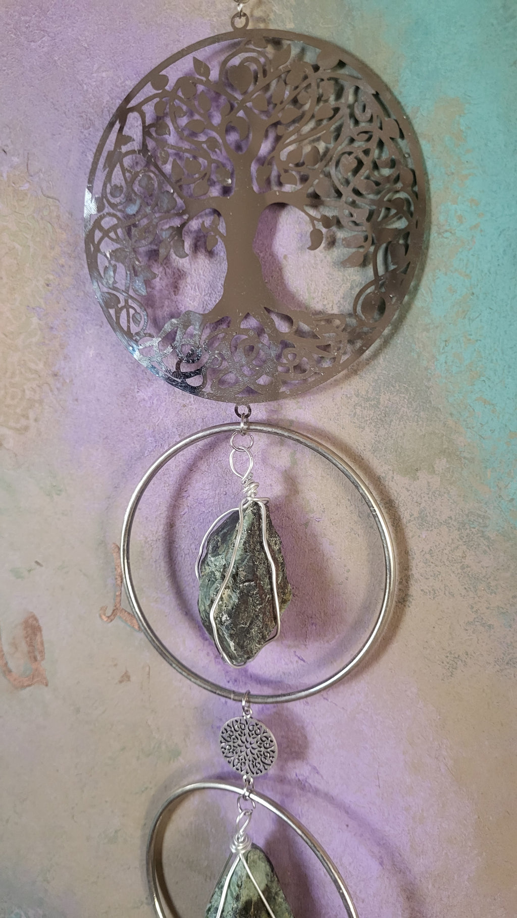 Meditation Circles - Tree of life / silver color/