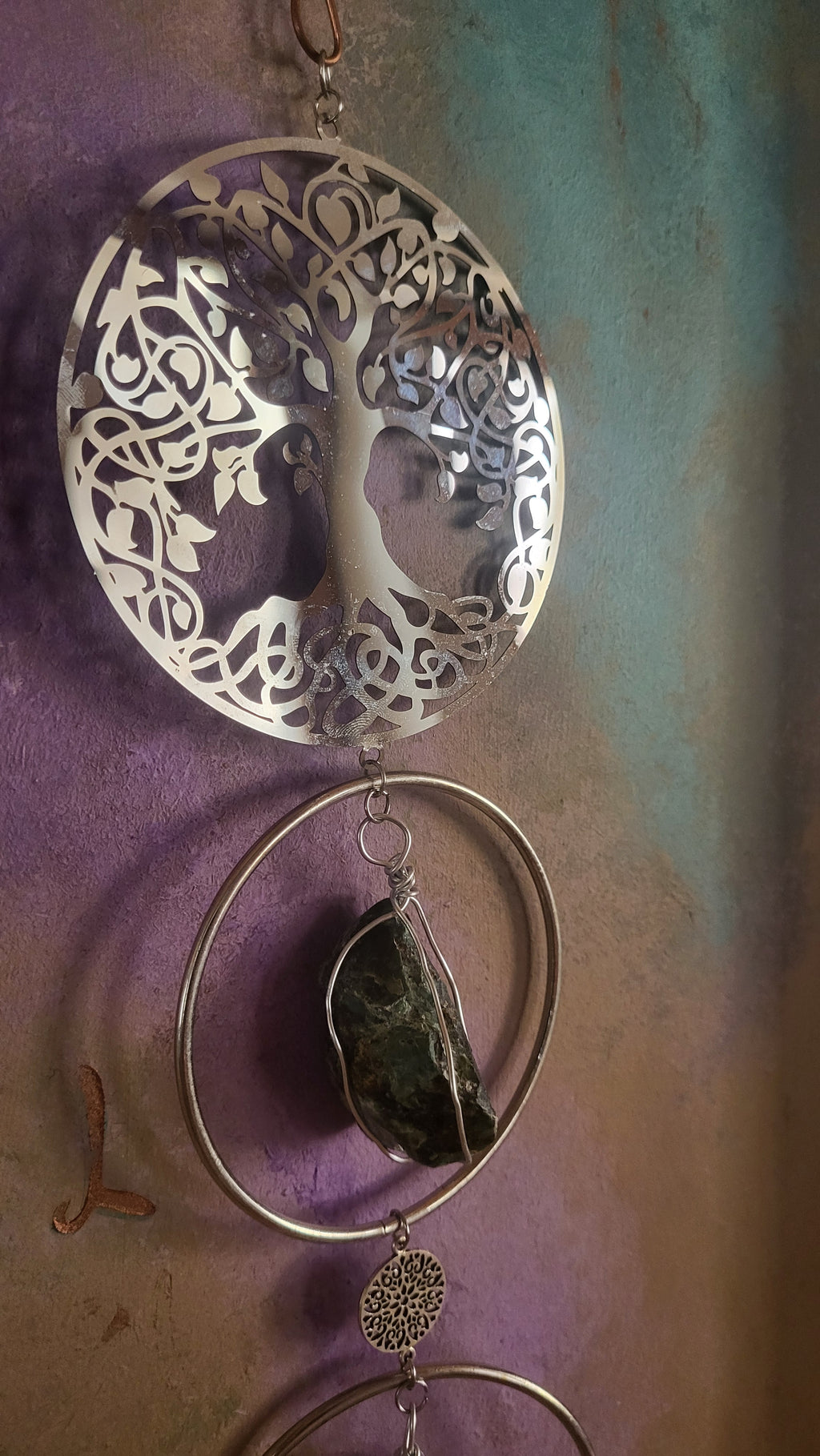 Meditation Circles - Tree of life / silver color/
