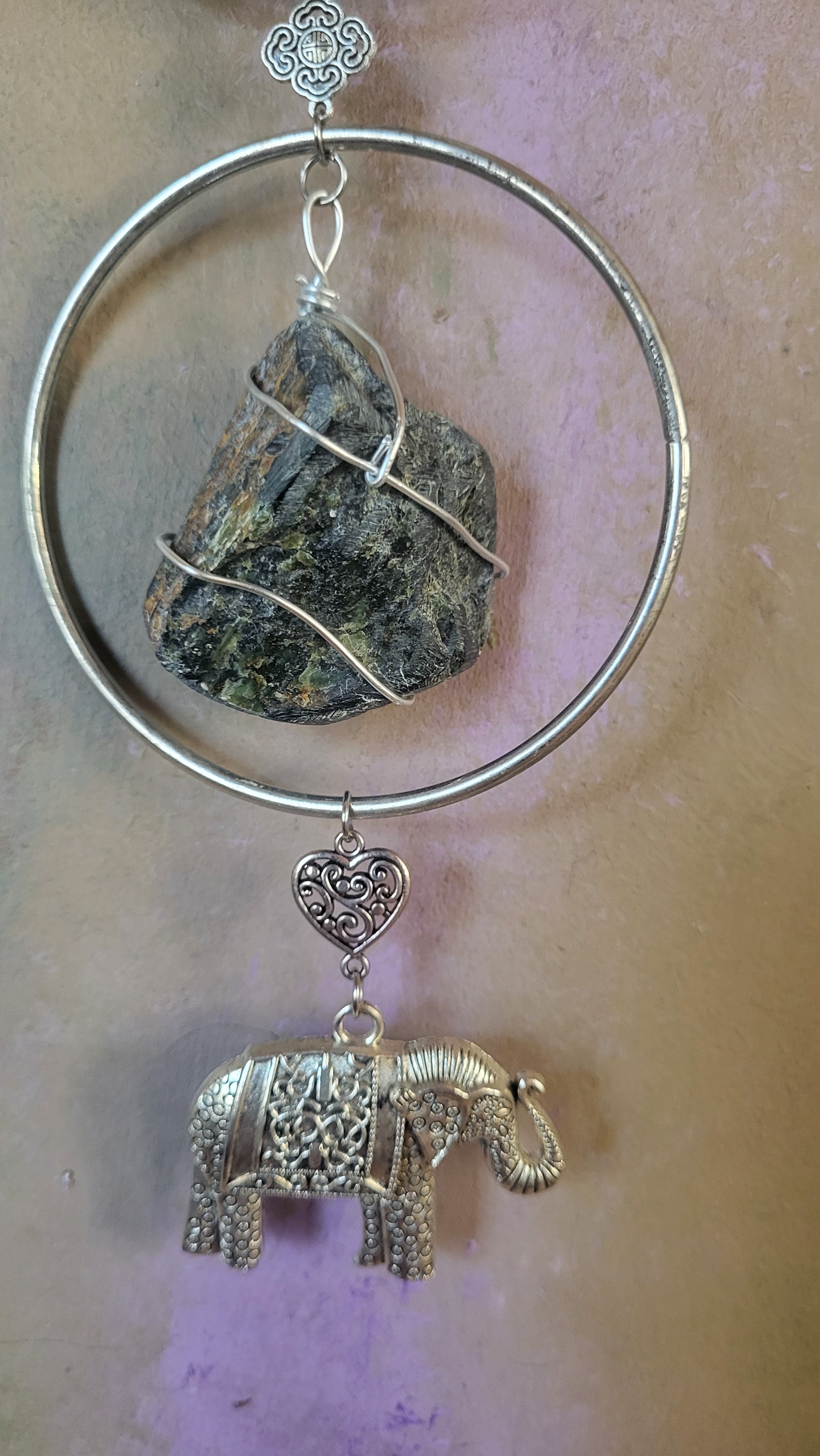 Meditation Circles - Tree of life / silver color/